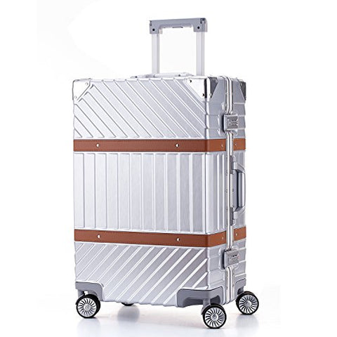 New Unitravel Aluminum Frame Hardside Luggage Vintage Travel Suitcase Spinner Wheels TSA