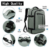 BANGE Travel Overnight Backpack,40-Liter FAA Flight Approved Weekender Bag Carry on Backpack GREEN (Backpack with 3 Cubes)