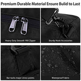 Duffel Bags for Traveling, 65L Carry on Foldable Weekender Overnight Bag for Men Women Waterproof Weekend Travel Duffle Bags with Shoe Compartment,Black