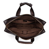 Bostanten Leather Lawyers Briefcase Laptop Messenger Business Bags For Men Brown