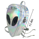 Aibearty Alien Backpack Holographic Triangle Rucksack Casual Bag