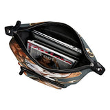 Colourlife Halloween Witch On Broomstick Stylish Casual Shoulder Backpacks Laptop School Bags