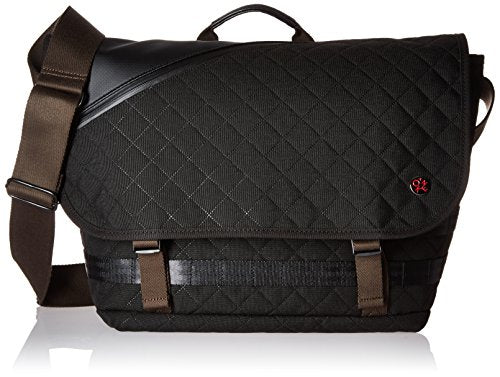 Token Bags Quilted Grand Army Messenger S, Black, One Size