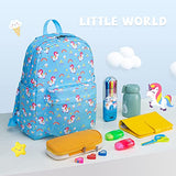Vorspack Toddler Backpack Unicorn Kids Backpack with Chest Strap for Preschool Boys and Girls - Blue