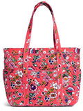 Vera Bradley Quilted Signature Cotton Get Carried Away Tote/Travel Bag (Coral Floral)