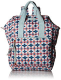 Vera Bradley Lighten Up Frame Backpack, Polyester, water geo