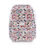 FINEX Mickey Mouse & Minnie Mouse Comic Style Canvas Classic Cartoon Casual Backpack with 15 inch Laptop Storage Compartment for College Sport Bag
