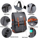 Laptop backpack Waterproof Travel School College Backpack USB Charging Port Bag