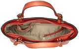 Calvin Klein Top Zip Saffiano Leather North/South Tote, Deep Apricot