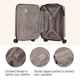 Chariot Luggage Light Weight PC+ABS Spinner Suitcase 20inch TSA Lock Available Gray