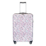 Ricardo Beverly Hills Beaumont 24-inch Check-In Suitcase (White Sparkling Geode Print)