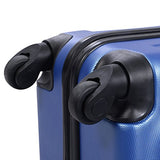 3 Pcs Luggage Set Multi-Directional Wheels Travel Suitcase Size 20" 24" 28" | Blue
