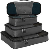 eBags Packing Cubes for Travel - 4pc Classic Plus Set - (Titanium)
