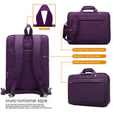 Coolbell 17.3 Inches Convertible Laptop Messenger Bag Oxford Cloth Shoulder Bag Backpack