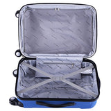 Goplus Globalway Expandable 20" Abs Carry On Luggage Travel Bag Trolley Suitcase (Blue)