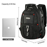 Crossgear Tsa Laptop Backpack With Usb Charging Port And Combination Lock- Fits Most 17.3 Inch