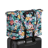 Vera Bradley Signature Cotton Deluxe Tote Travel Bag, Happy Blooms