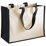 Westford Mill Printers Jute Classic Shopping Bag - 5 Colours Available - Fuchsia