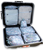 Packing Cubes 8pcs Backpack Organizers Set for Carry on Travel Bag Luggage Cube (Flamingo Blue 8pcs)