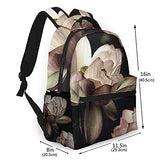 Multi leisure backpack,Lotus Flower Print, travel sports School bag for adult youth College Students