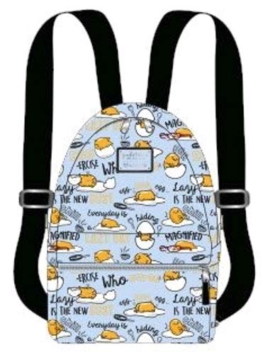 Loungefly x Gudetama Editorial Lazy Egg Allover-Print Mini Backpack (One Size, Multicolored)