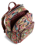 Vera Bradley Quilted Signature Cotton Campus Backpack (Heirloom Paisley)