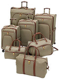 London Fog Cambridge 21 Inch Expandable Carry On, Olive