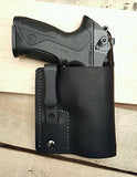 S&W M&P Shield 9Mm 40 Soft Leather Concealed Carry Holster Iwb Tuckable (Will Fit Performance