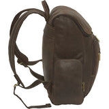Distressed Leather Laptop Backpack