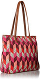 Vera Bradley Preppy Poly Zip Top Tote, Bohemian Chevron
