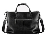 Saierlong New Mens Black Genuine Leather Briefcase Shoulder Laptop Business Bag