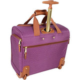 Steve Madden Global Wheeled Purple Under Seat Bag