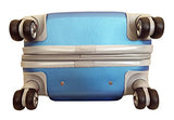 3Pc Luggage Set Suitcase Hardside Rolling 4Wheel Spinner Upright Carryon Travel Blue