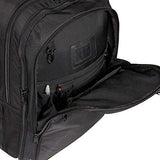 A.Saks Deluxe Expandable Wheeled Nylon Computer Backpack in Black