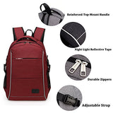Laptop Backpack, WInblo 15.6 Inch College Backpack with USB Charging Port & Headphone Interface