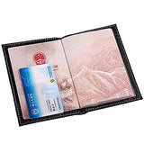 Jys Passport Cover,Thaibestus Travel Id Card Ticket Holder Faux Leather Wallet