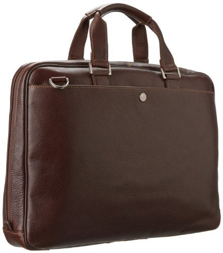 Boconi Tyler Tumbled Zipster in Coffee w/Khaki