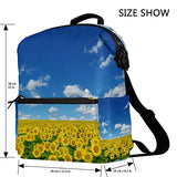 Colourlife Sunflower In The Field Stylish Casual Shoulder Backpacks Laptop School Bags Travel