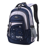 ABage Girl's School Backpack Casual Printed Bookbag Schoolbag Student Backpacks, Royal Blue