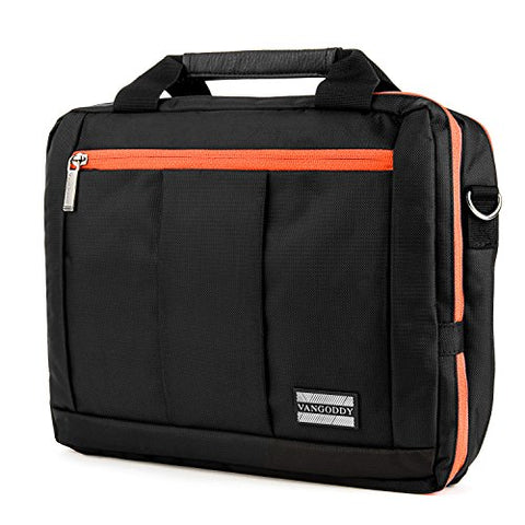 Orange Messenger Bag W/ Heavy Duty Protective Stitching For Dell Gaming Laptop Inspiron 15 7004