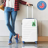 Luggage Tag Initial-Engineered Leather,Individual Letters-Personalized Luggage Tags (K)