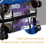 NiYoung Video Game Weapon Funny Gamer Elastic Travel Luggage Case Protective Anti-Scratch Dust Proof Baggage Suitcase Cover Fit 22"-24" Luggage (M)