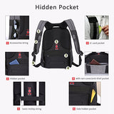 Kopack Waterproof Anti Theft Laptop Backpack With Usb Charging Port Business Travel Backpack Bag