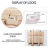 COTRUNKAGE Small 20" Vintage Luggage Set 2 Pieces Carry On Suitcase for Womens (Gold, 20" & 13")