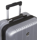 Dejuno Atlas 3-Piece Hardside Spinner Tsa Combination Lock Luggage Set, Silver