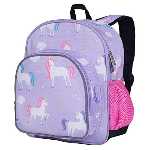 Wildkin 12 Inches Backpack for Toddlers, Boys and Girls, Ideal for Daycare, Preschool and Kindergarten, Perfect Size for School and Travel, Mom's Choice Award Winner, Olive Kids (Unicorn)