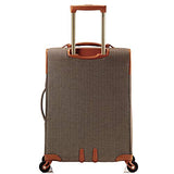 Hartmann 20 Inch Herringbone Luxe SS Carry On Spinner, Terracotta Herringbone