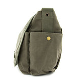 Army Force Gear Canvas Messenger Bag, Olive with Black FREE Punisher Tool