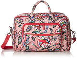 Vera Bradley womens Iconic Compact Weekender Travel Bag, Signature Cotton, Stitched Flowers, One Size