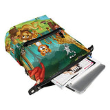 Colourlife Animal Forest Stylish Casual Shoulder Backpacks Laptop School Bags Travel Multipurpose